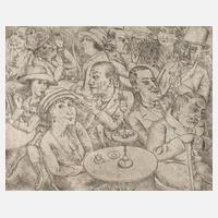 August Wilhelm Dressler, Im Café111