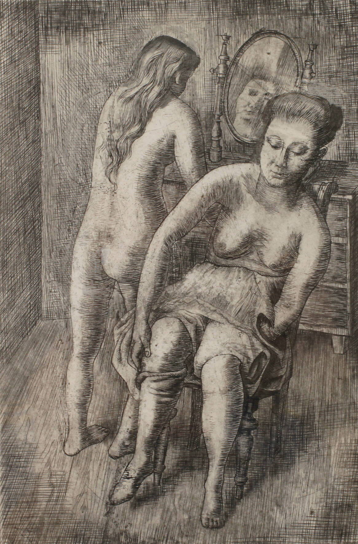 August Wilhelm Dressler, "Die Anprobe"