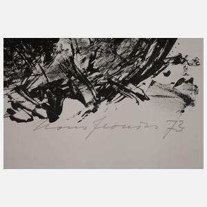 Prof. Hans Fronius, "Fluß im Winter"