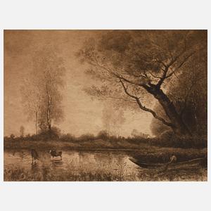 Lucien Gautier, Am Weiher