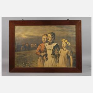 Berthold Genzmer, Drei Mädchen in Sommerlandschaft