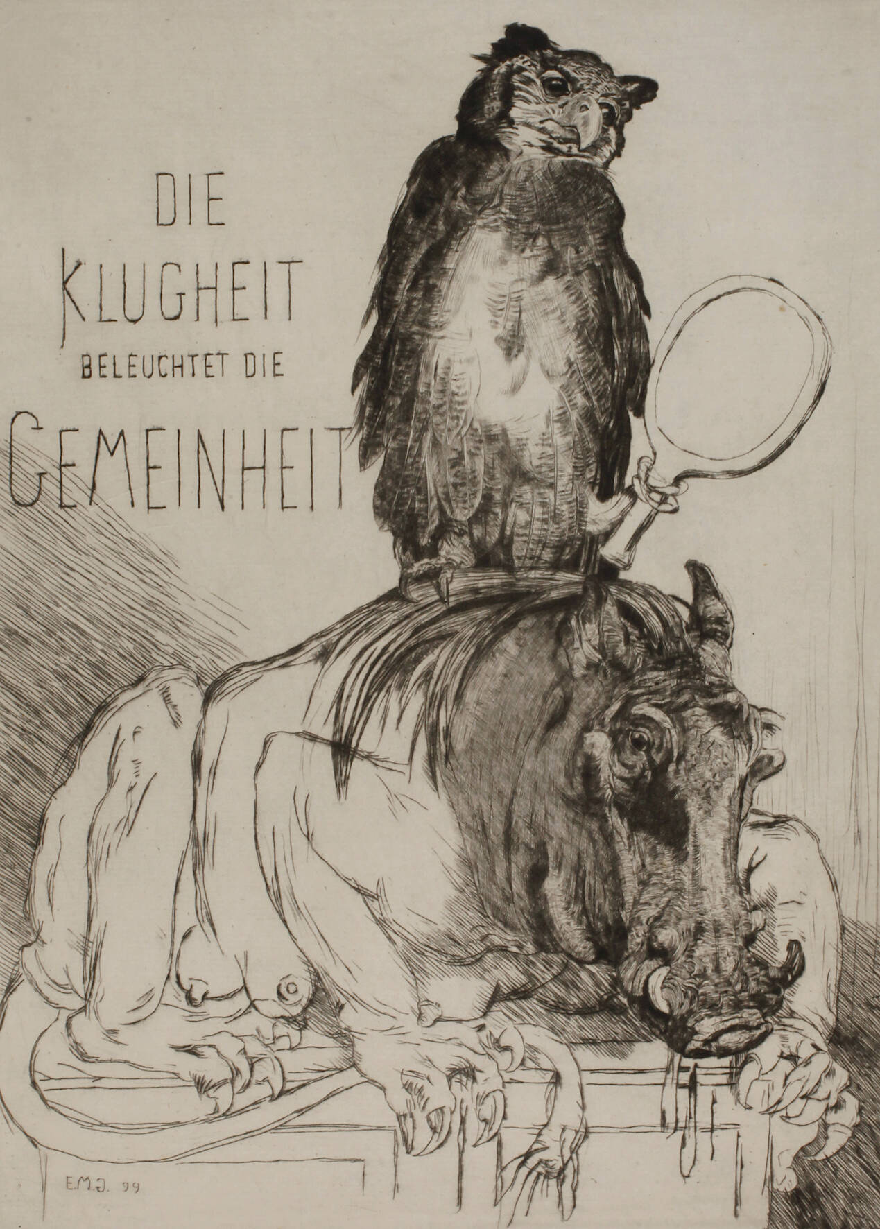 Prof. Ernst Moritz Geyger, "Die Klugheit …"