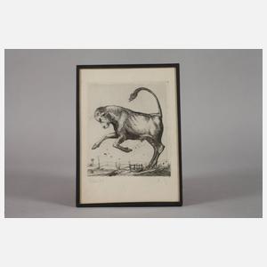 Erich Glas, "Springender Ochse"