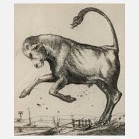 Erich Glas, "Springender Ochse"111