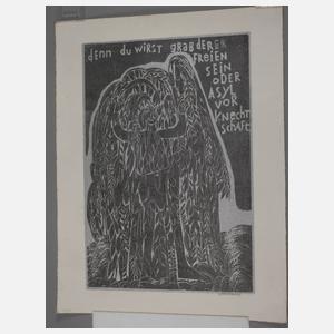 Prof. HAP Grieshaber, "Epitaph für Allende"