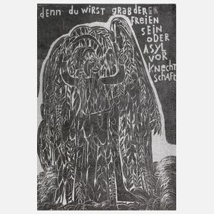 Prof. HAP Grieshaber, "Epitaph für Allende"