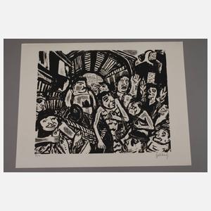 Prof. Karl Hubbuch, Markthalle von Paris