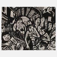 Prof. Karl Hubbuch, Markthalle von Paris111