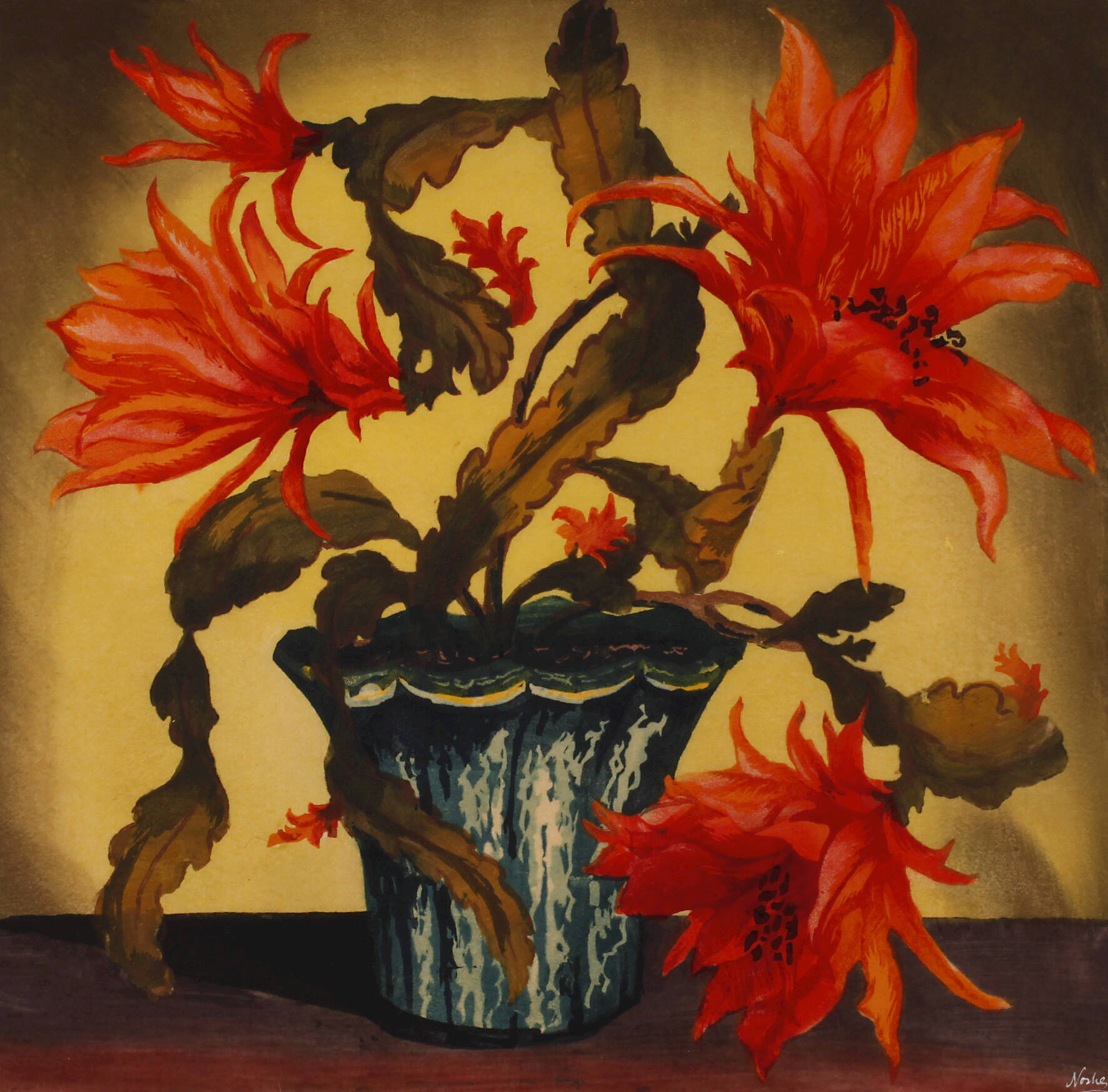 Prof. Hugo Noske, Blühende Kaktee