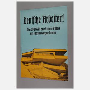 Klaus Staeck, "Deutsche Arbeiter! Die SPD…"