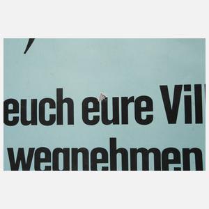 Klaus Staeck, "Deutsche Arbeiter! Die SPD…"