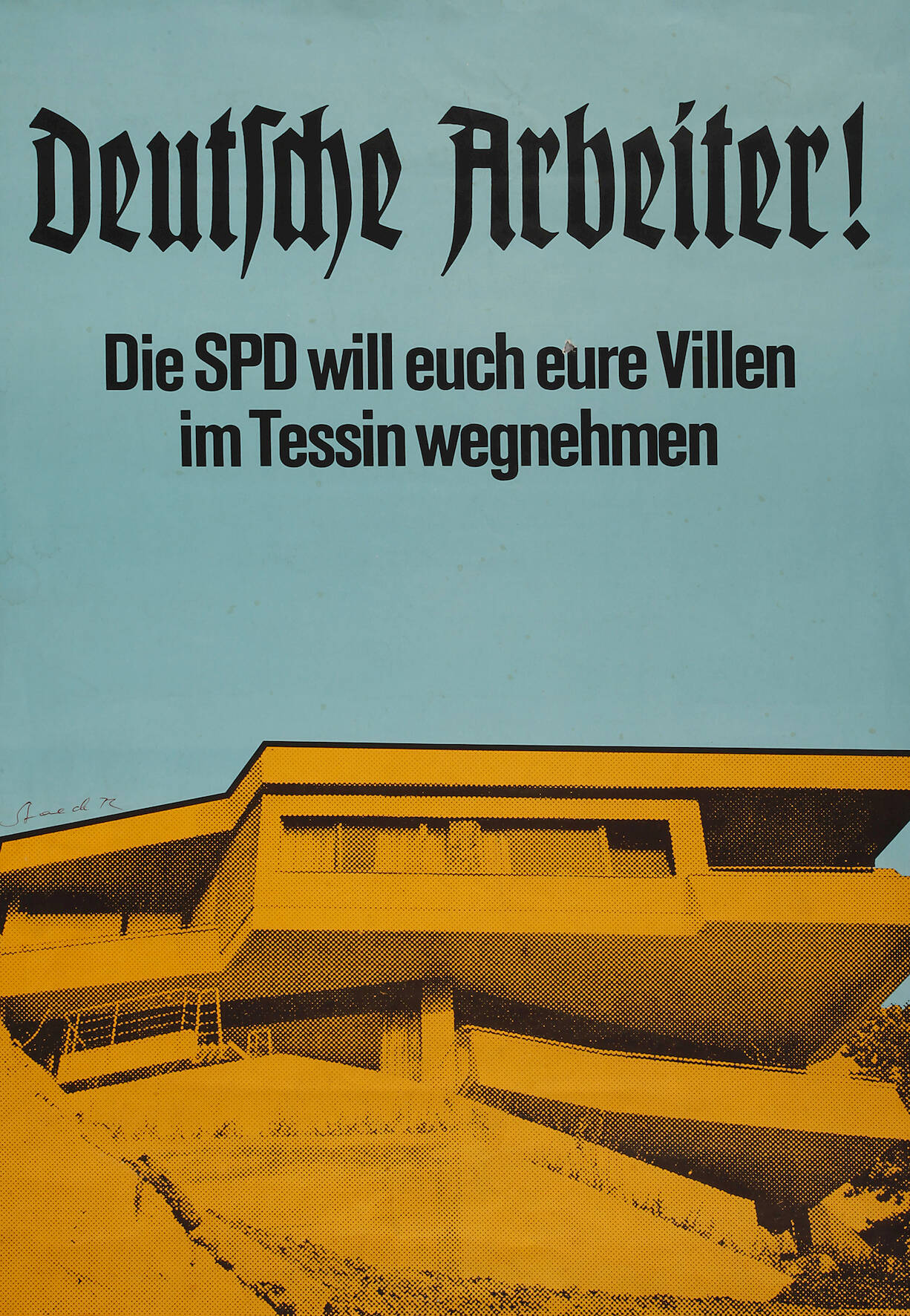 Klaus Staeck, "Deutsche Arbeiter! Die SPD…"