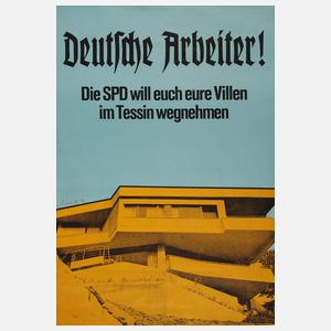 Klaus Staeck, "Deutsche Arbeiter! Die SPD…"