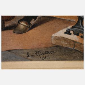 L. v. Altvatter, "Rückkehr von der Falkenjagd"