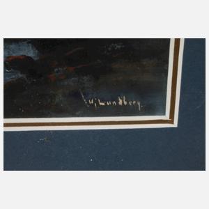 Hjalmar Lundberg, Nächtlicher Wasserfall