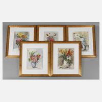 Carl Dörrbecker, Fünf Blumenstillleben111