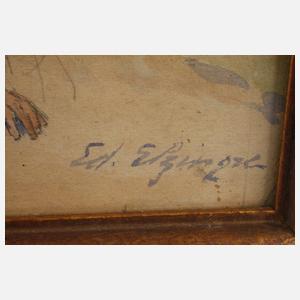 Edouard Elzingre, Schlachtendarstellung