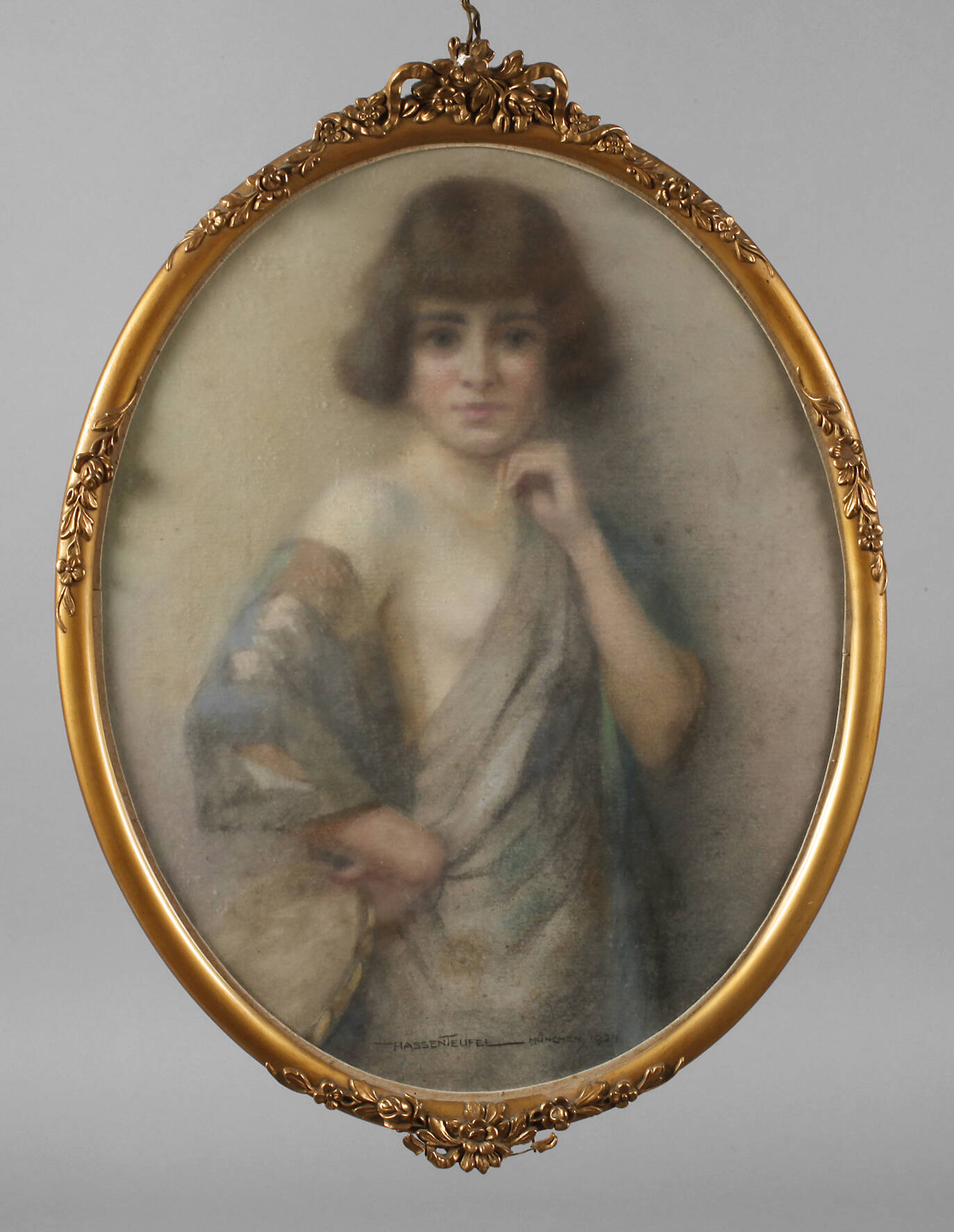 Hans Hassenteufel, Junge Dame mit Tamburin