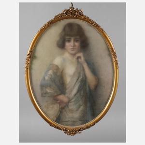 Hans Hassenteufel, Junge Dame mit Tamburin