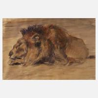 Fritz von Heider, attr., Ruhender Löwe111