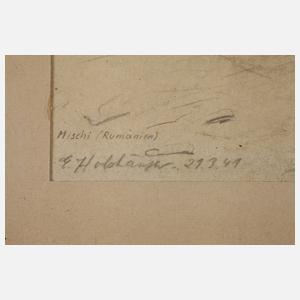 Ernst Holzhäuser, "Bauernhof in Rumänien"