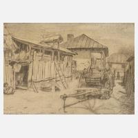 Ernst Holzhäuser, "Bauernhof in Rumänien"111