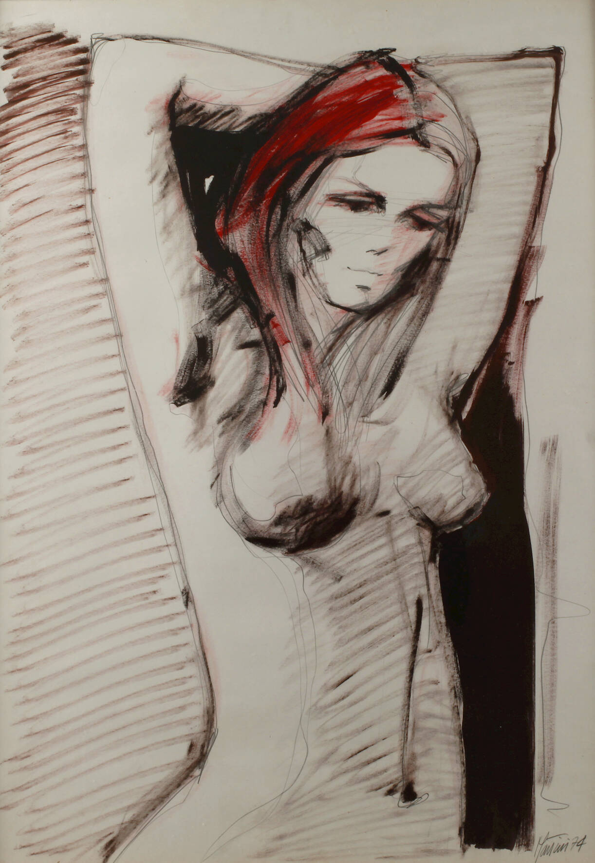 Martini, Stehender Damenakt