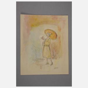 Prof. Hans Meid, Beim Spaziergang