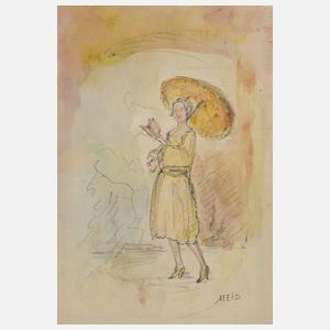 Prof. Hans Meid, Beim Spaziergang