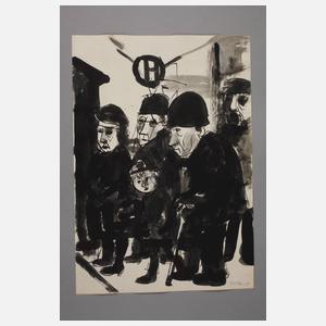 Karl Ortelt, An der Haltestelle