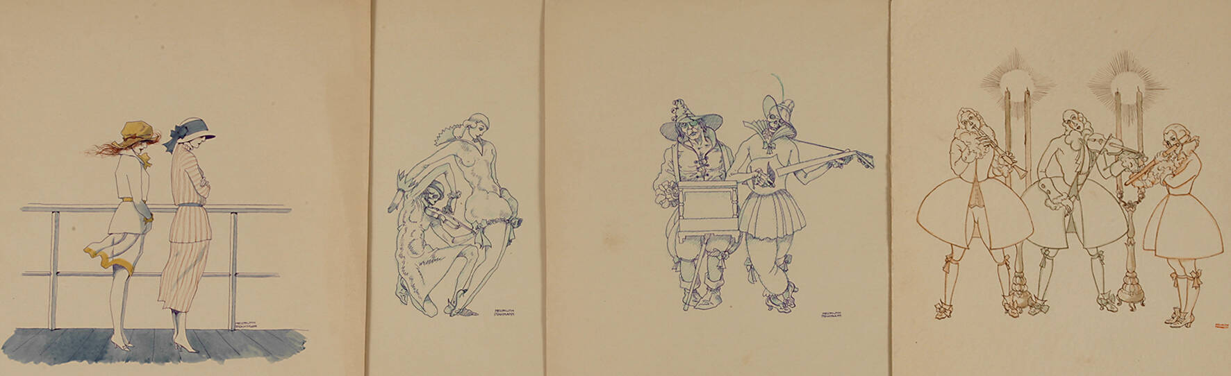 Helmuth Stockmann, Konvolut Handzeichnungen