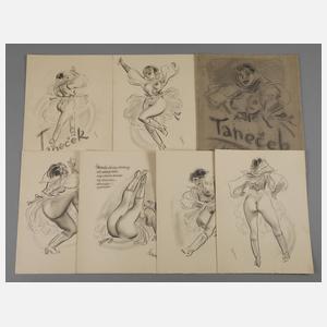Erotische Zeichnungsmappe „Tanecek“