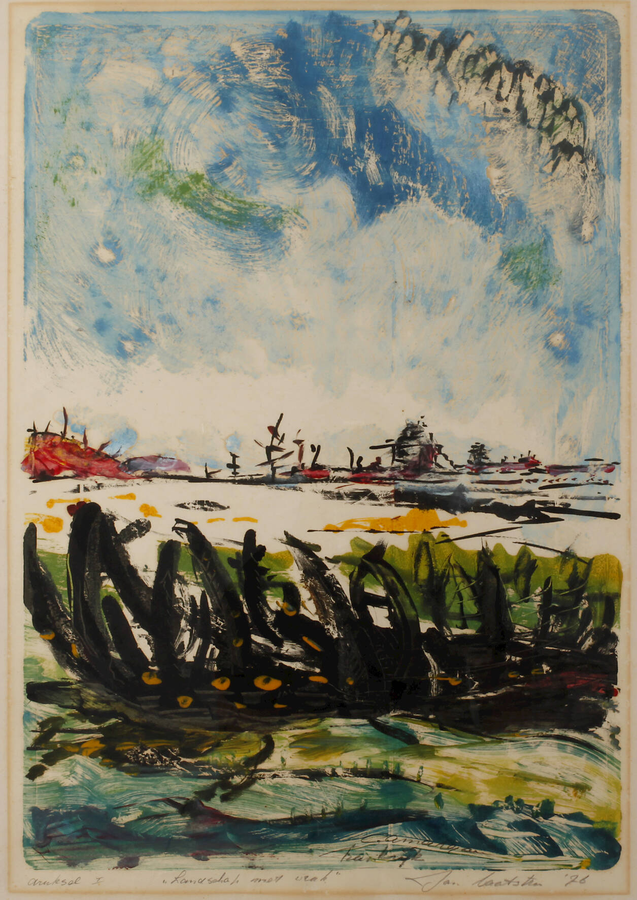 "Landschaft mit Wrack"