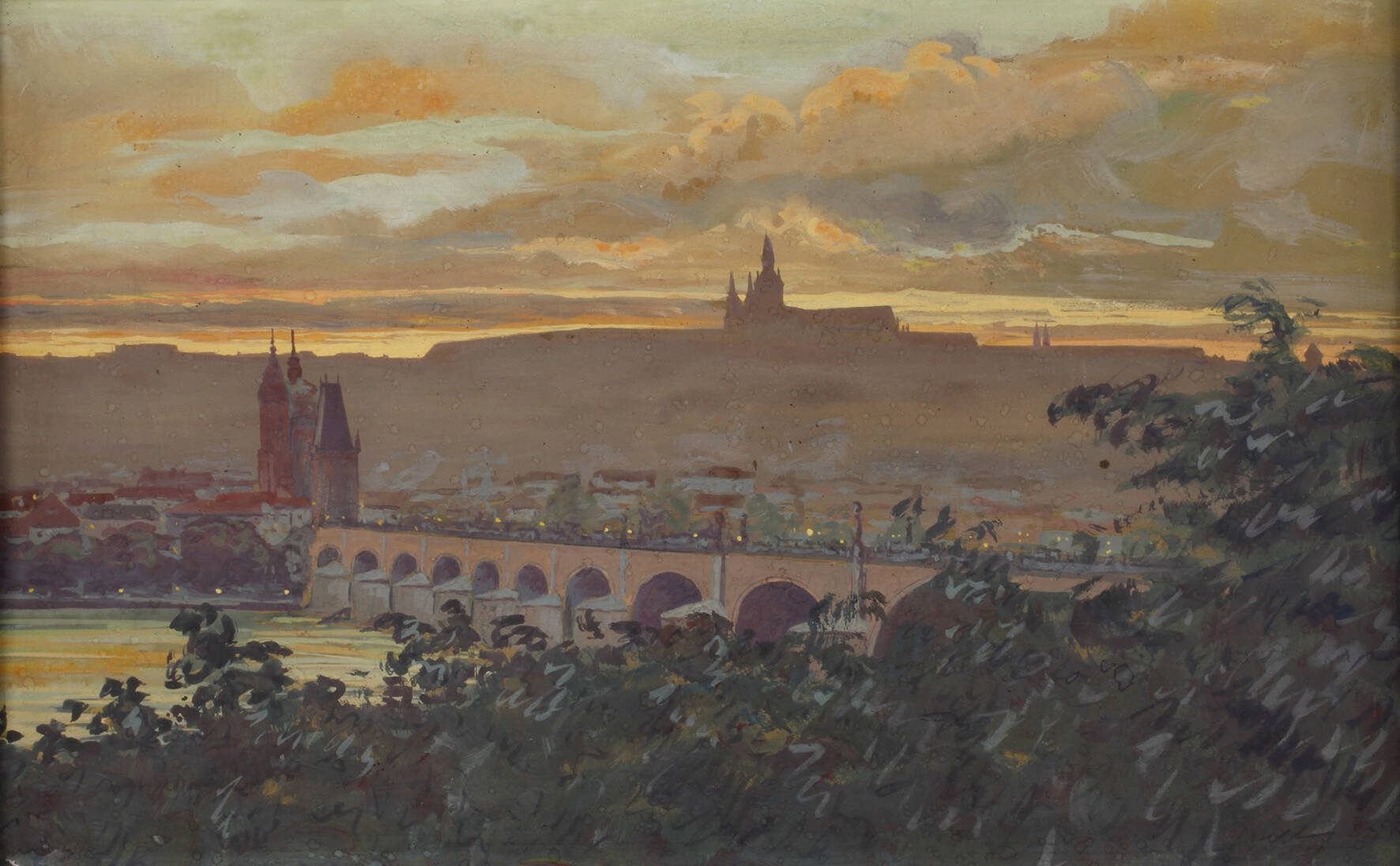 Dämmerung über Prag