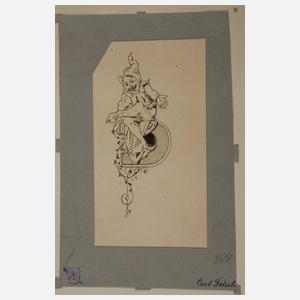 Prof. Carl Gehrts, Zeichnungskonvolut