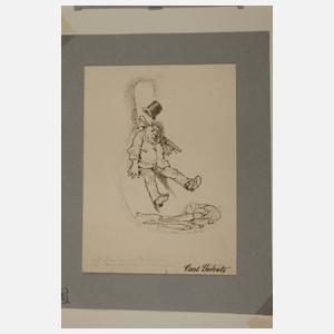 Prof. Carl Gehrts, Zeichnungskonvolut