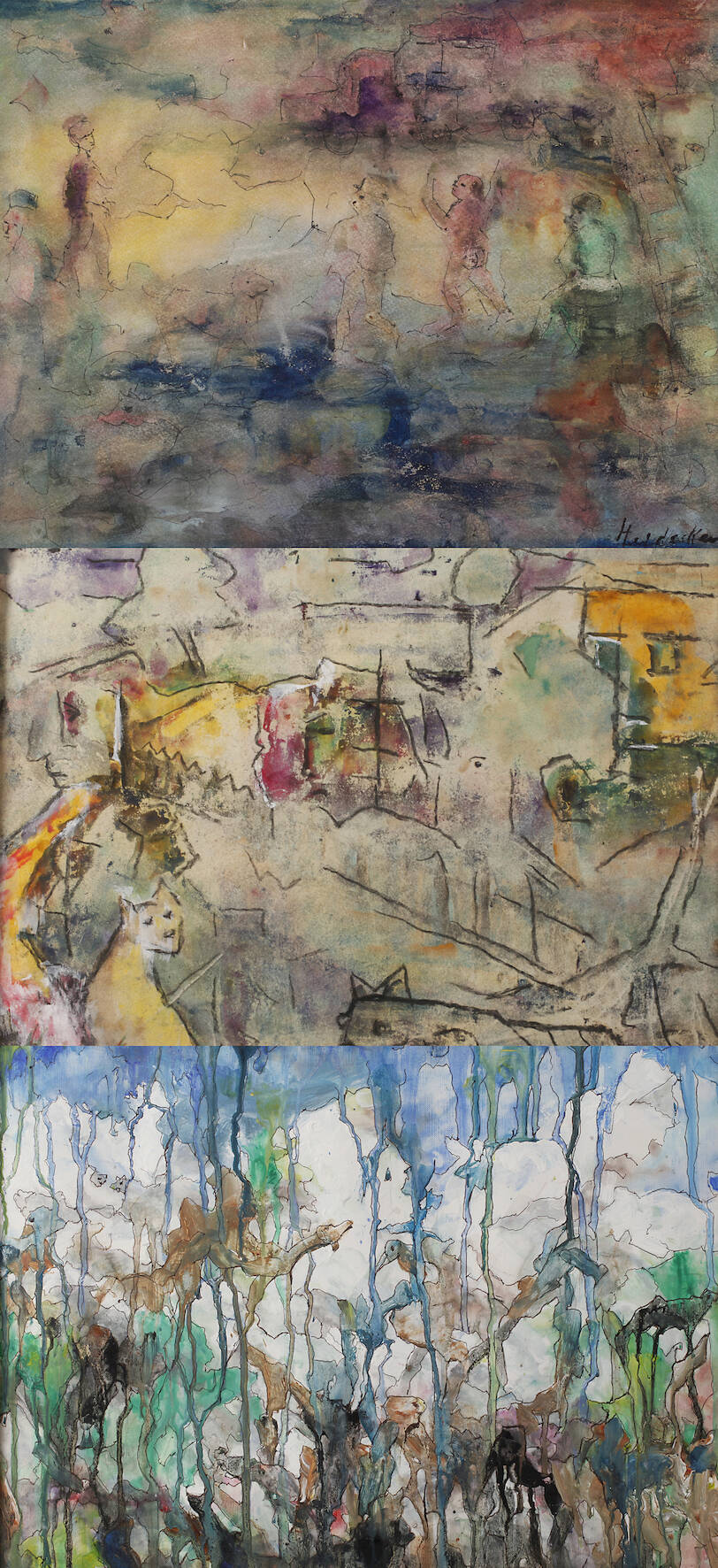 Heidecker, Drei figurative Abstraktionen