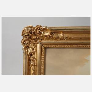 Anton Castell, Flusslandschaft mit Windmühlen