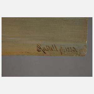 Anton Castell, Flusslandschaft mit Windmühlen