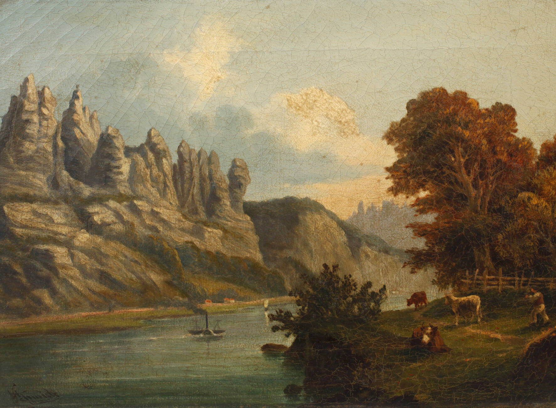 Schmidt, "Basteifelsen bei Rathen"