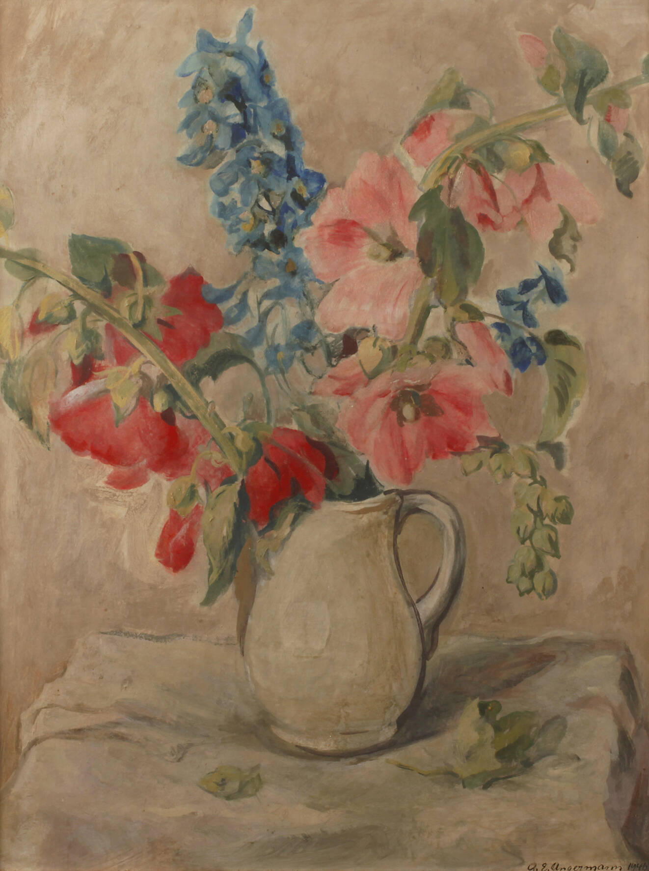 Anna Elisabeth Angermann, Blumenstillleben