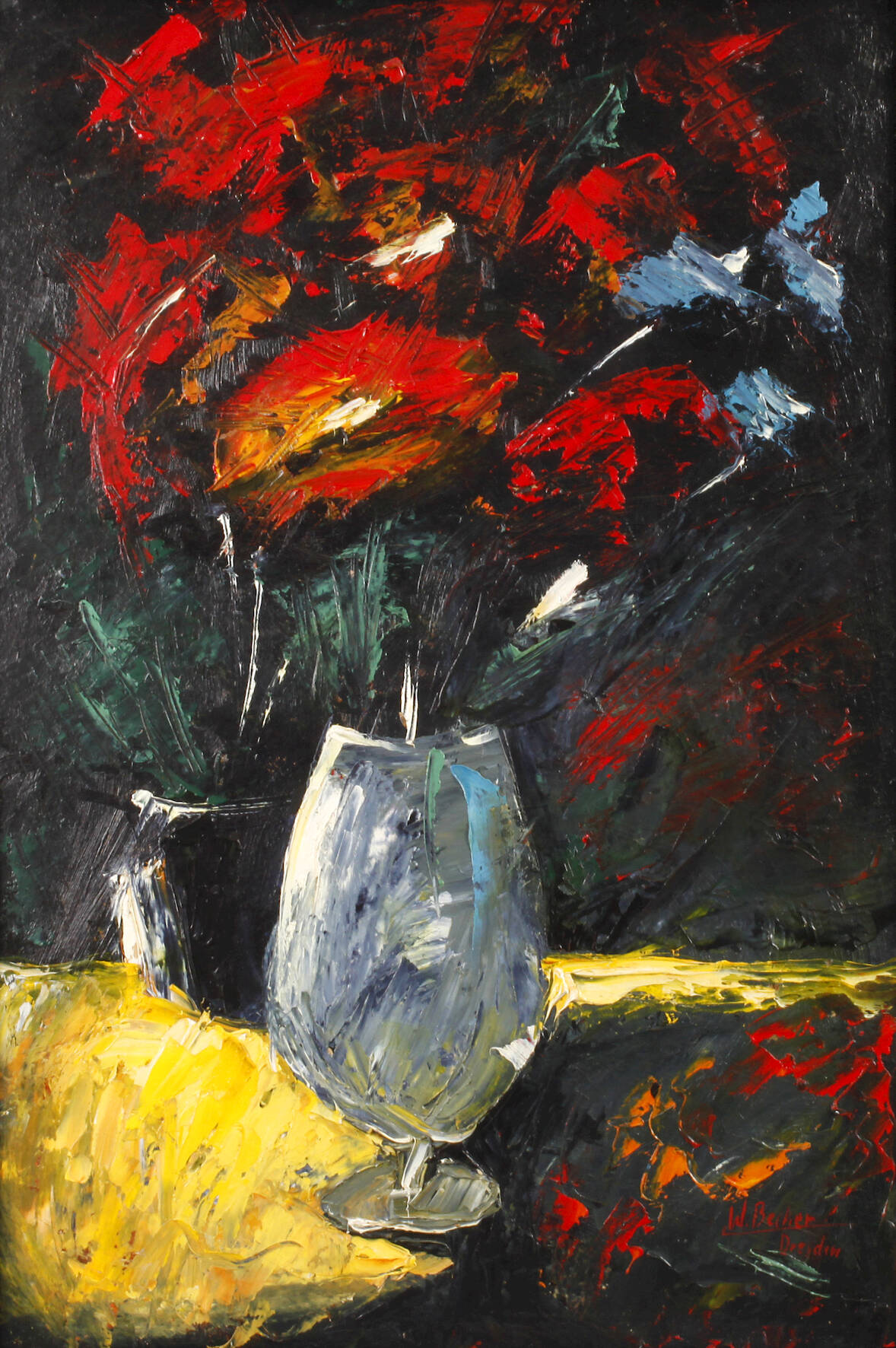 Willy Becker, attr., Blumenstillleben