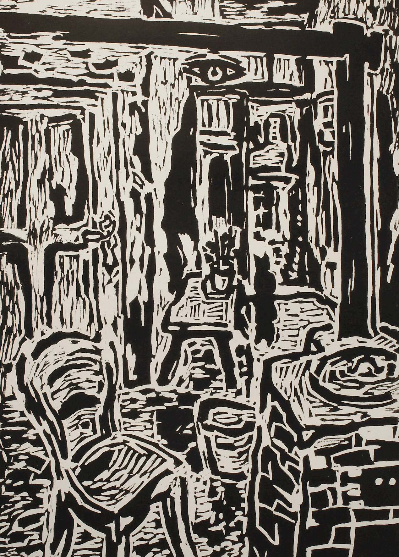 Fredo Bley, "Bäuerliches Interieur"