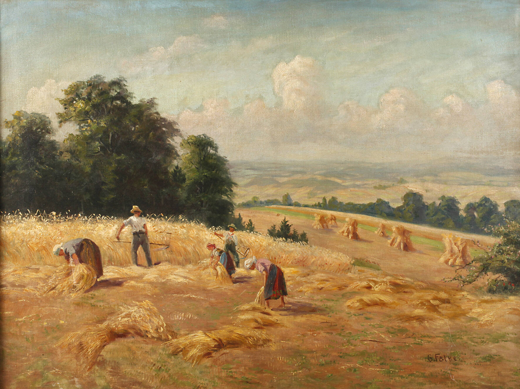 G. Falke, Erntelandschaft