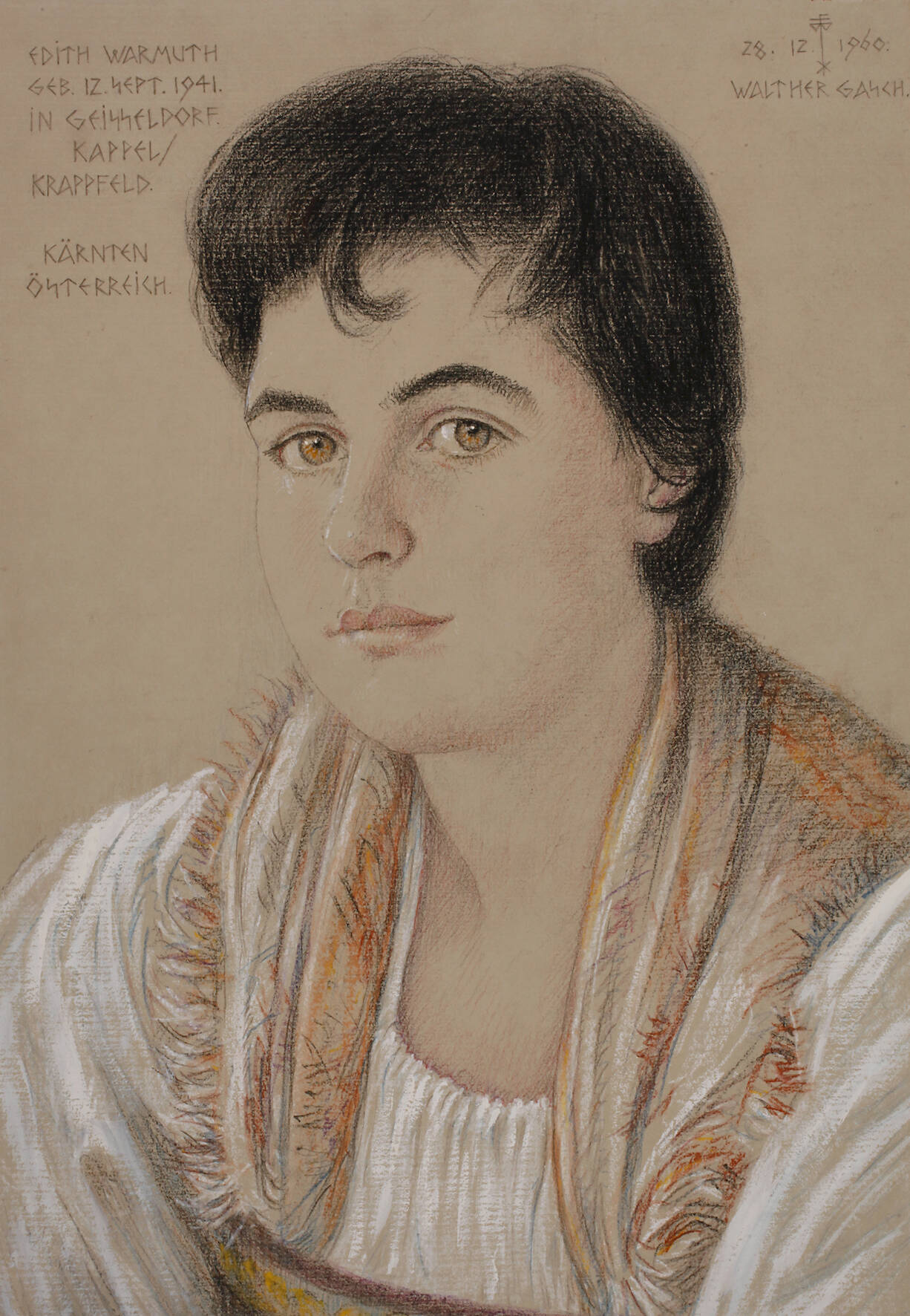 Walther Gasch, Edith Warmuth aus Kärnten