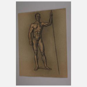 Walther Gasch, Stehender Männerakt