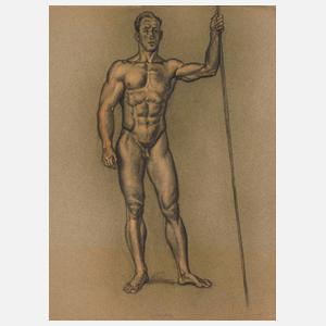 Walther Gasch, Stehender Männerakt