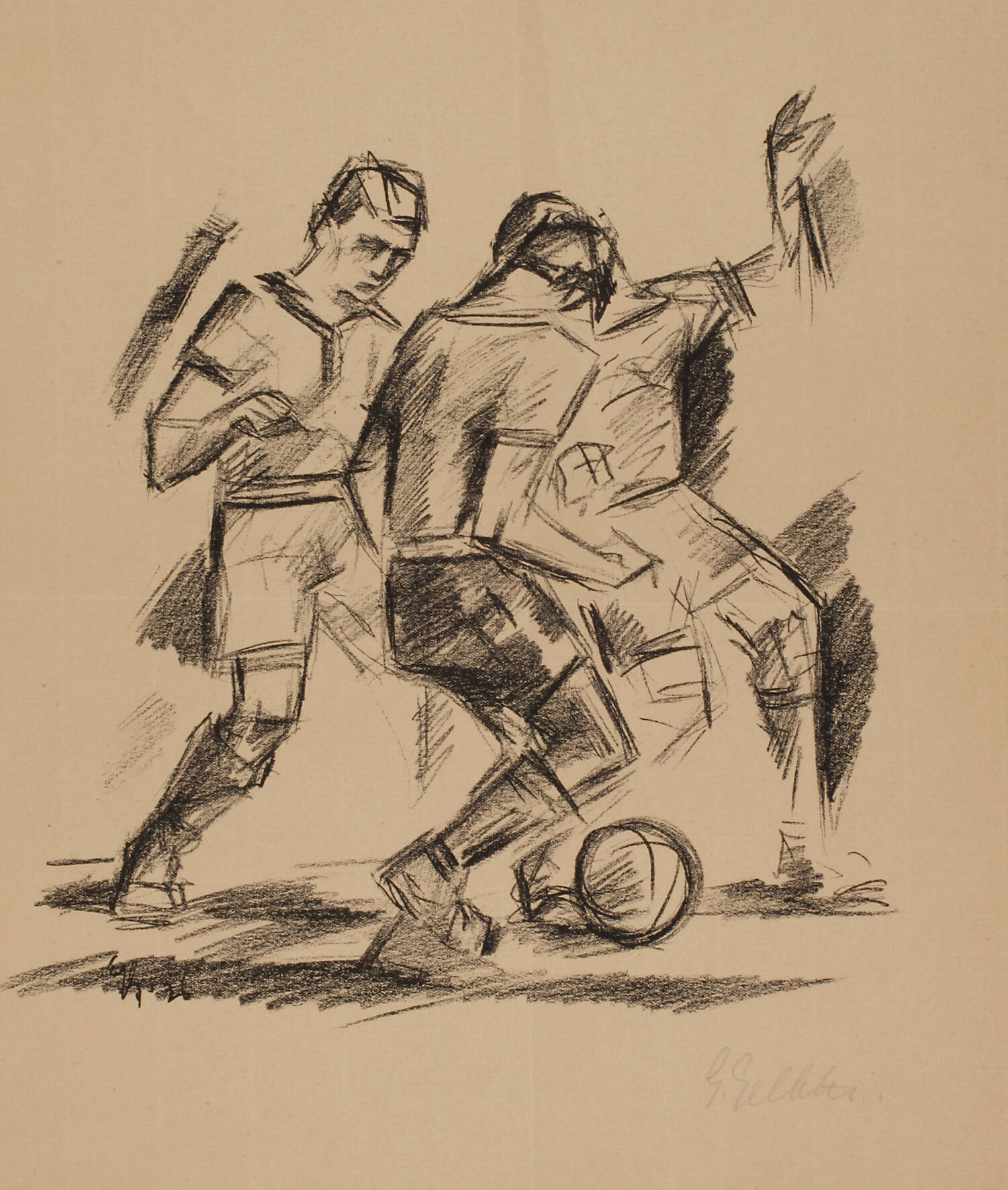 Georg Gelbke, Beim Fußballspiel