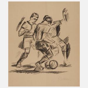 Georg Gelbke, Beim Fußballspiel