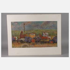 Rolf Krause, "Maschinenplatz in Mecklenburg"